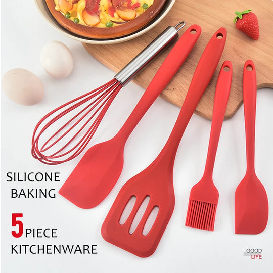 5Pcs Silicone Cooking Utensils Set