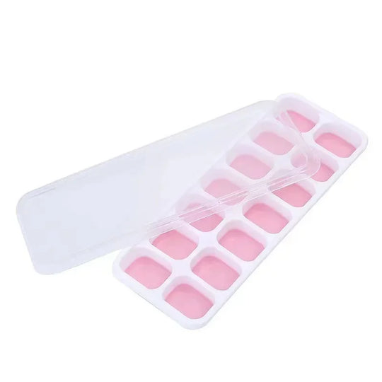 14 Ice Cube Square Ice Cube Mold with Lid