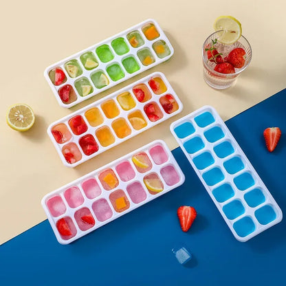 14 Ice Cube Square Ice Cube Mold with Lid