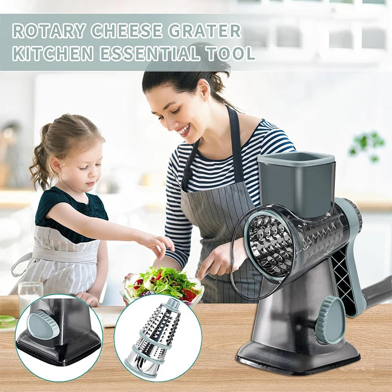 3 in 1 Rotary Cheese Grater