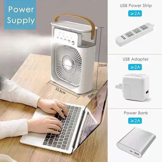 3 In 1 Portable Humidifier/Fan/ Mini Air Conditioner