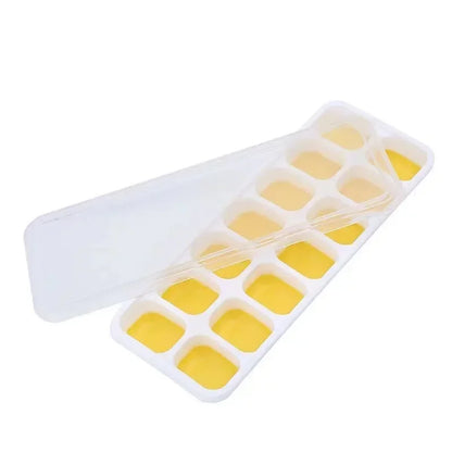 14 Ice Cube Square Ice Cube Mold with Lid