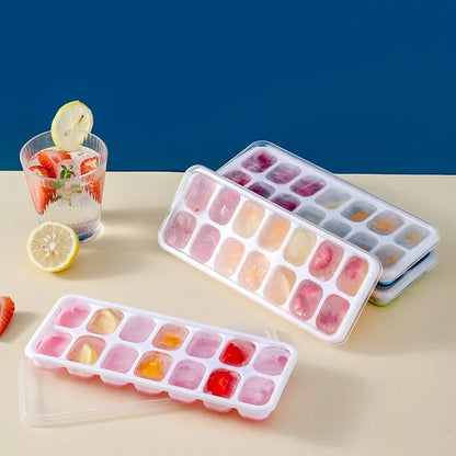14 Ice Cube Square Ice Cube Mold with Lid