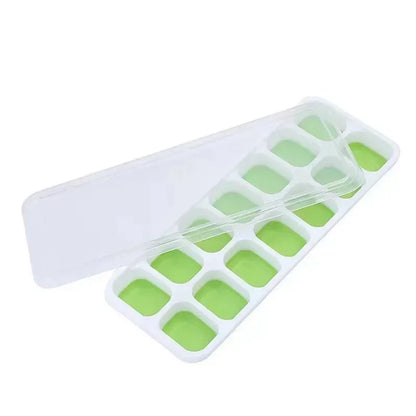 14 Ice Cube Square Ice Cube Mold with Lid